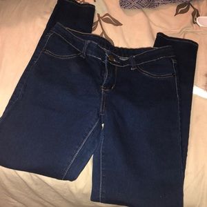 Dark blue skinny jeans
